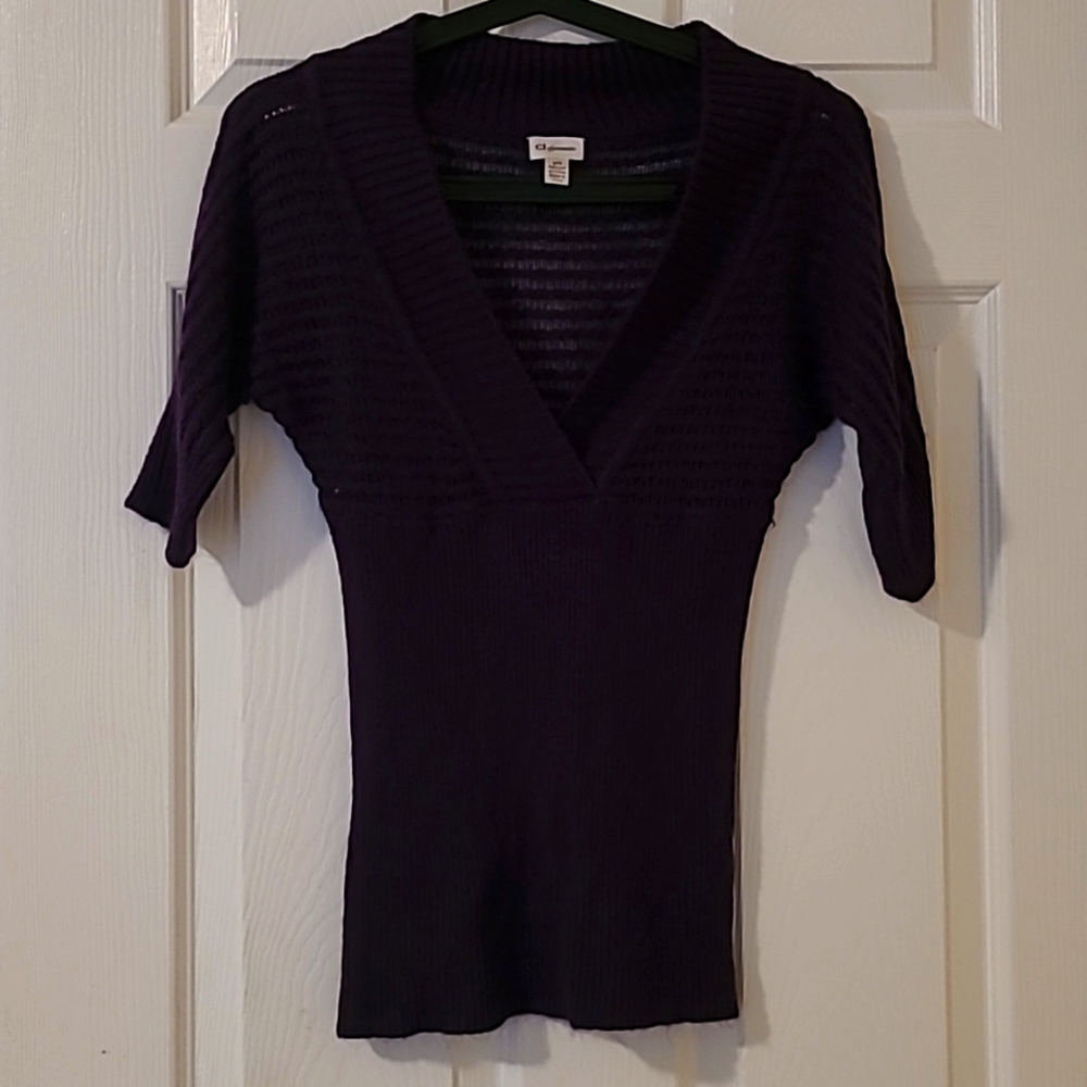 Dark purple 3/4 length sweater